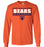 Bridgeland High School Bears Orange Long Sleeve T-shirt 49