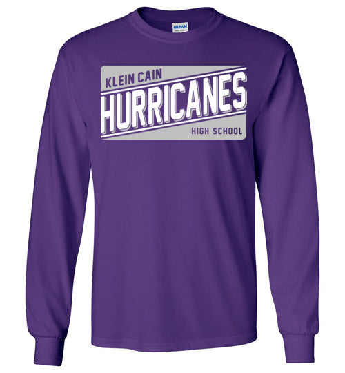 Klein Cain Hurricanes - Design 84 - Purple Long Sleeve T-shirt