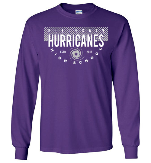 Klein Cain Hurricanes - Design 36 - Purple Long Sleeve T-shirt