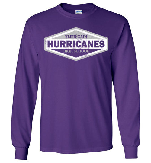 Klein Cain Hurricanes - Design 09 - Purple Long Sleeve T-shirt