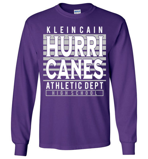 Klein Cain Hurricanes - Design 00 - Purple Long Sleeve T-shirt