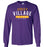 Jersey Village High School Falcons Purple Long Sleeve T-shirt 21