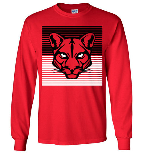 Tomball High School Cougars Red Long Sleeve T-shirt 27
