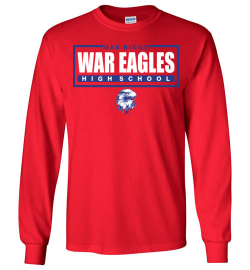 Oak Ridge High School War Eagles Red Long Sleeve T-shirt 49