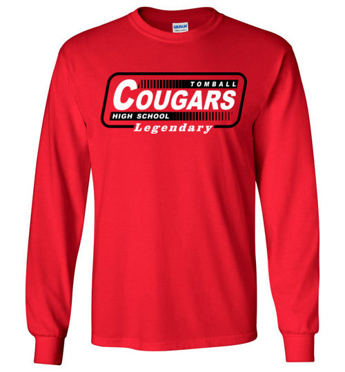 Tomball High School Cougars Red Long Sleeve T-shirt 10