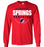 Cypress Springs High School Panthers Red Long Sleeve T-shirt 12