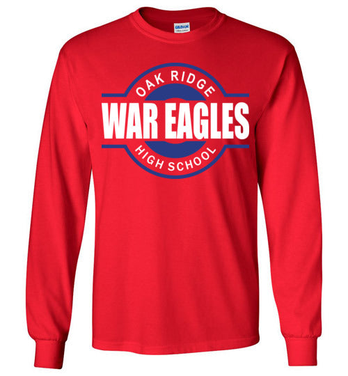 Oak Ridge High School War Eagles Red Long Sleeve T-shirt 11