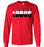 Langham Creek High School Lobos Red Long Sleeve T-shirt  25