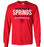 Cypress Springs High School Panthers Red Long Sleeve T-shirt 03