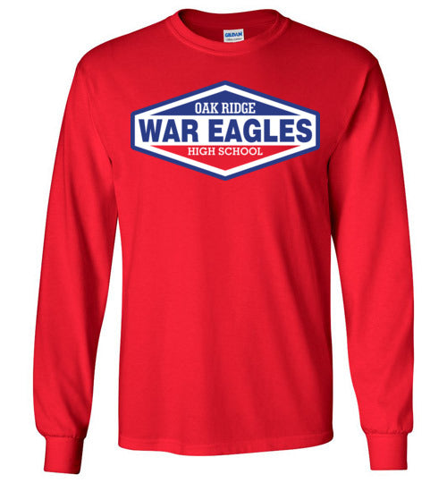 Oak Ridge High School War Eagles Red Long Sleeve T-shirt 09