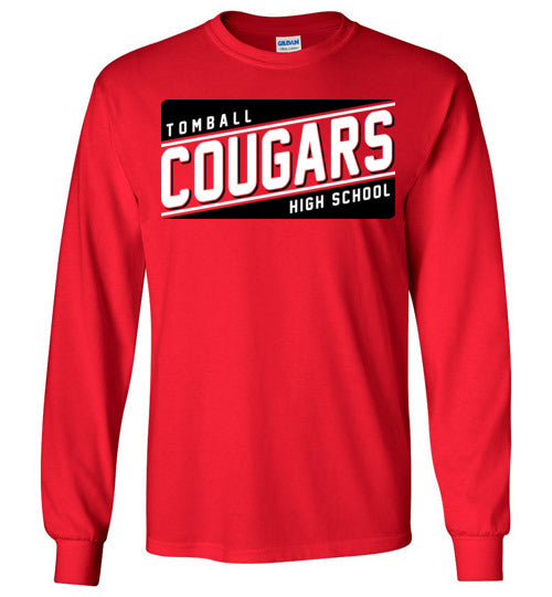 Tomball High School Cougars Red Long Sleeve T-shirt 84