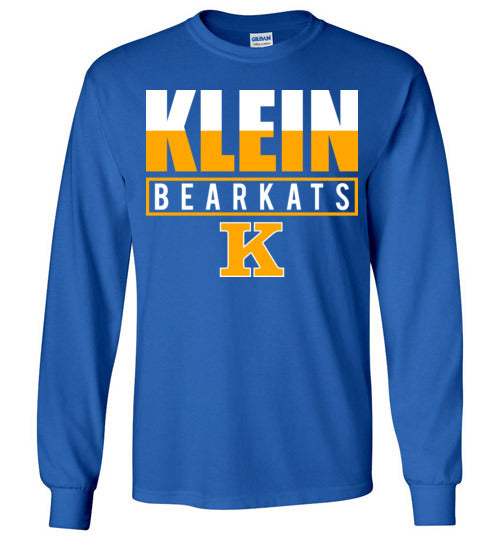 Klein High School Bearkats Royal Blue Long Sleeve T-shirt 29