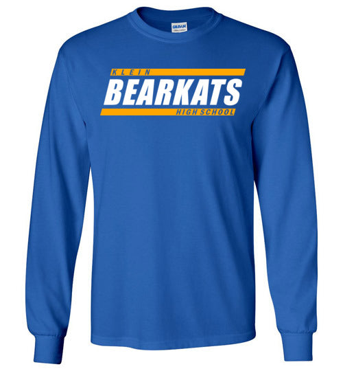 Klein Bearkats - Design 72 - Royal Blue Long Sleeve T-shirt