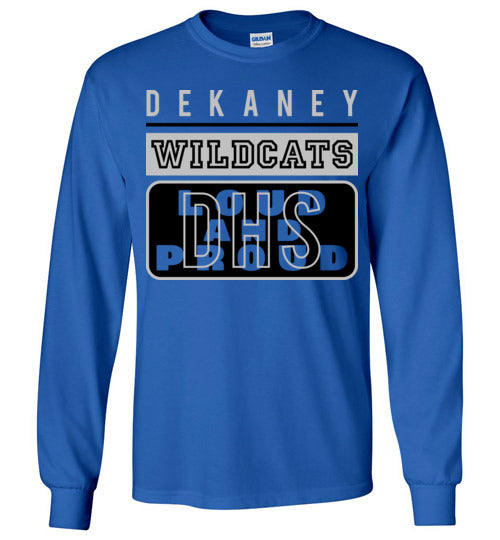 Dekaney High School Wildcats Royal Blue Long Sleeve T-shirt 86