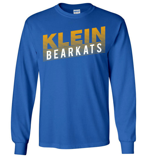 Klein Bearkats - Design 32 - Royal Blue Long Sleeve T-shirt