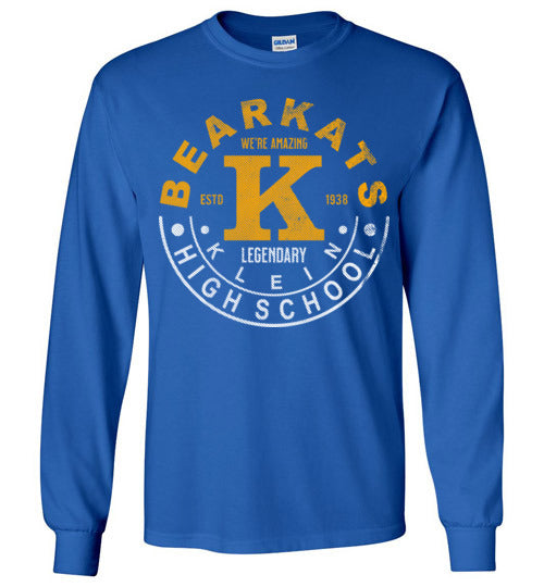 Klein High School Bearkats Royal Blue Long Sleeve T-shirt 19