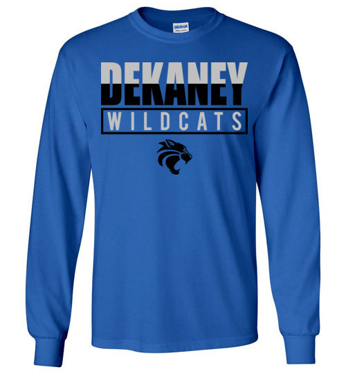 Dekaney High School Wildcats Royal Blue Long Sleeve T-shirt 29
