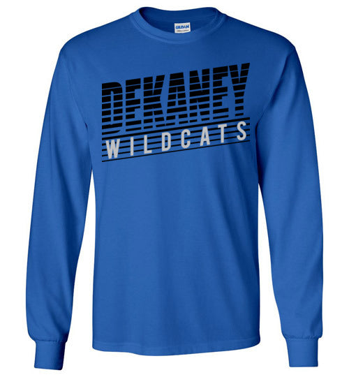 Dekaney High School Wildcats Royal Blue Long Sleeve T-shirt 32