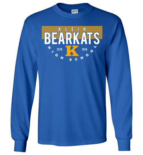 Klein Bearkats - Design 36 - Royal Blue Long Sleeve T-shirt