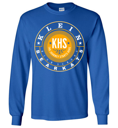 Klein High School Bearkats Royal Blue Long Sleeve T-shirt 02