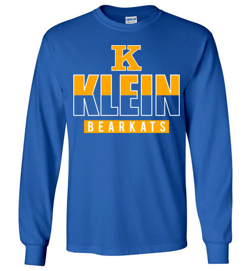 Klein High School Bearkats Royal Blue Long Sleeve T-shirt 23