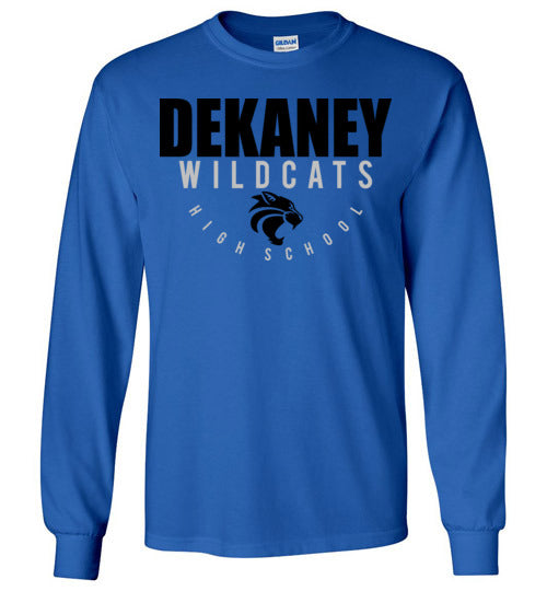 Dekaney High School Wildcats Royal Blue Long Sleeve T-shirt 12