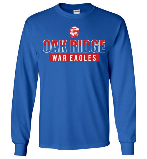 Oak Ridge High School War Eagles Royal Blue Long Sleeve T-shirt 23