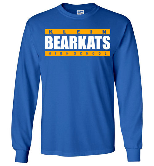Klein Bearkats - Design 98 - Royal Blue Long Sleeve T-shirt