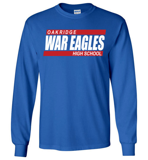 Oak Ridge High School War Eagles Royal Blue Long Sleeve T-shirt 72