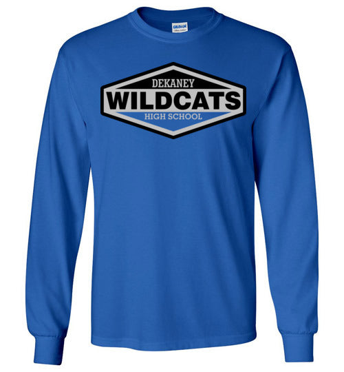 Dekaney High School Wildcats Royal Blue Long Sleeve T-shirt 09
