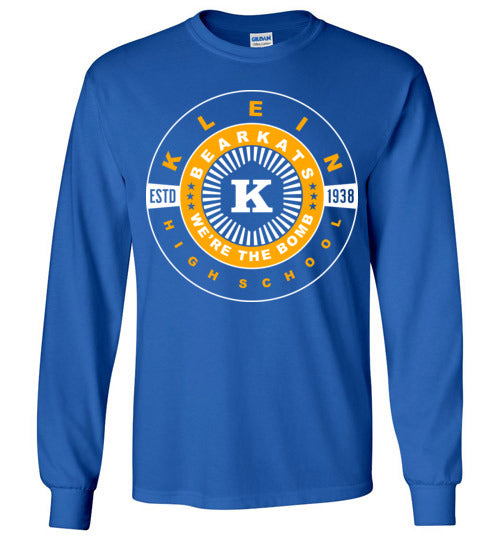 Klein High School Bearkats Royal Blue Long Sleeve T-shirt 30