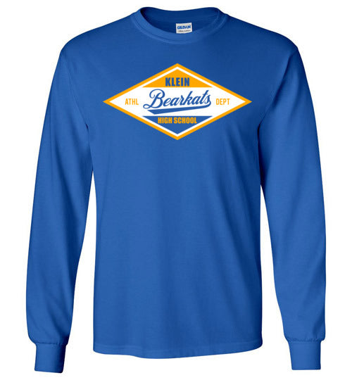 Klein Bearkats - Design 13 - Royal Blue Long Sleeve T-shirt