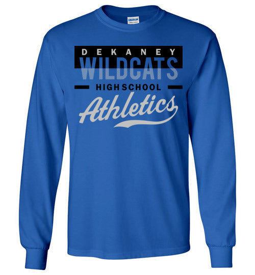 Dekaney High School Wildcats Royal Blue Long Sleeve T-shirt 48