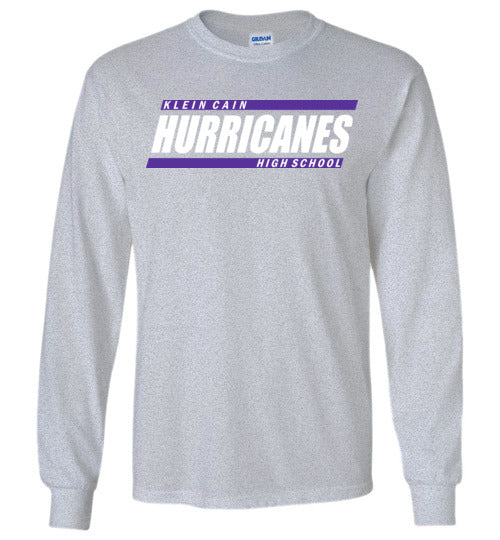 Klein Cain Hurricanes - Design 72 - Grey Long Sleeve T-shirt