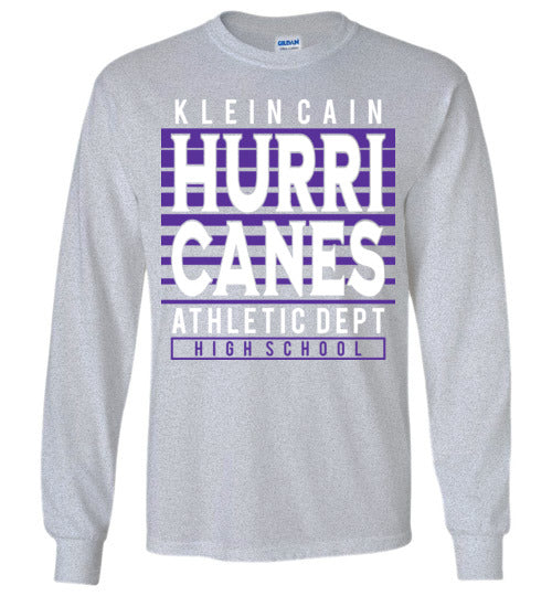 Klein Cain Hurricanes - Design 00 - Grey Long Sleeve T-shirt