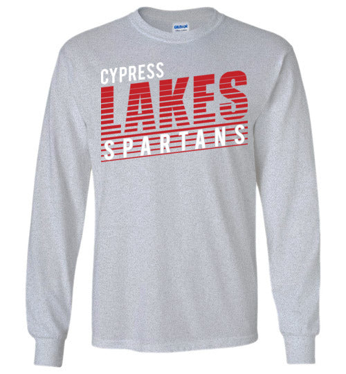 Cypress Lakes High School Spartans Sports Grey Long Sleeve T-shirt 32