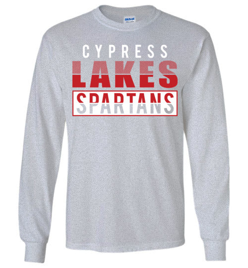 Cypress Lakes High School Spartans Sports Grey Long Sleeve T-shirt 31