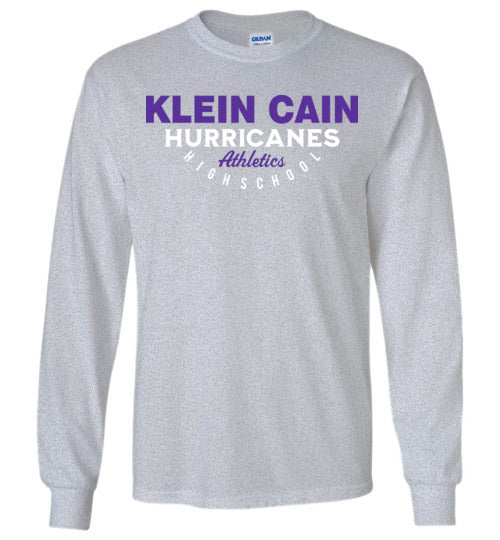 Klein Cain Hurricanes - Design 12 - Grey Long Sleeve T-shirt