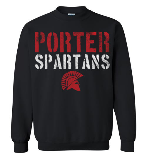 Porter High School Spartans Black Sweatshirt 12