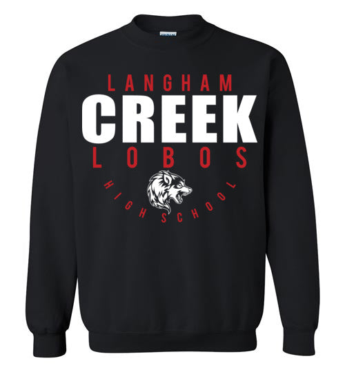 Langham Creek High School Lobos Black Sweatshirt 12