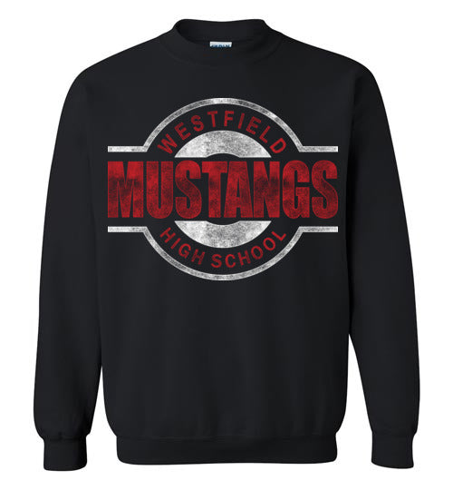 Westfield High School Mustangs Black Sweatshirt 11