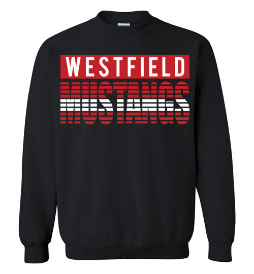 Westfield High School Mustangs Black Sweatshirt 32