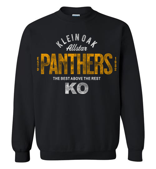 Klein Oak High School Panthers Black Sweatshirt 40