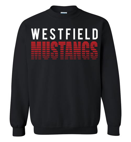 Westfield High School Mustangs Black Sweatshirt 24