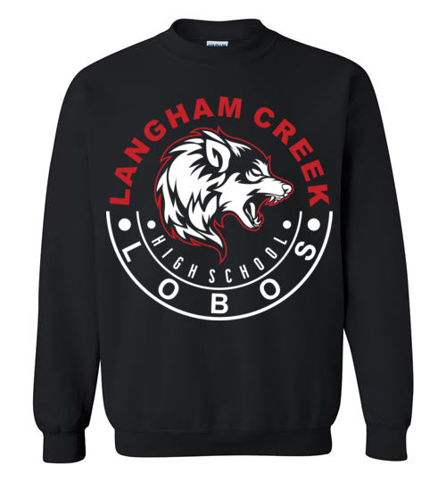 Langham Creek High School Lobos Black Sweatshirt 19