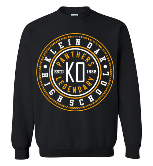 Klein Oak Panthers - Design 26 - Black Sweatshirt