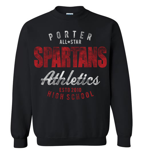 Porter High School Spartans Black Sweatshirt 34