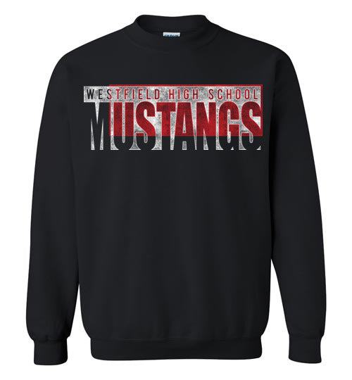 Westfield High School Mustangs Black Sweatshirt 22