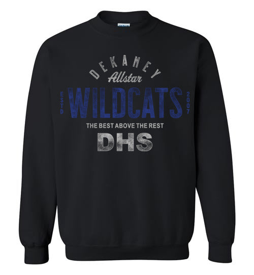 Dekaney High School Wildcats Black Sweatshirt 40