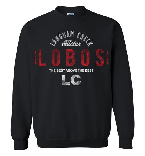 Langham Creek High School Lobos Black Sweatshirt 40